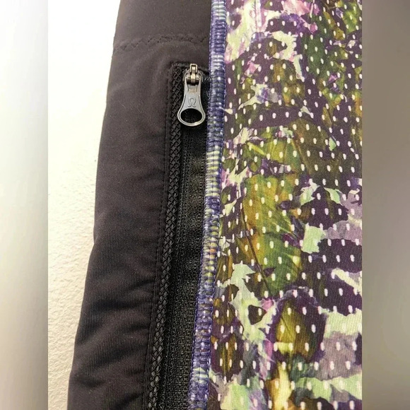 Lululemon Inspire Tights II Full-On Luxtreme (mesh) Floral Sport Sz 8 - Picture 9 of 10